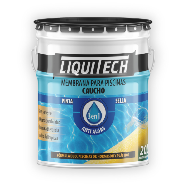 Membrana para piscinas Caucho base solvente