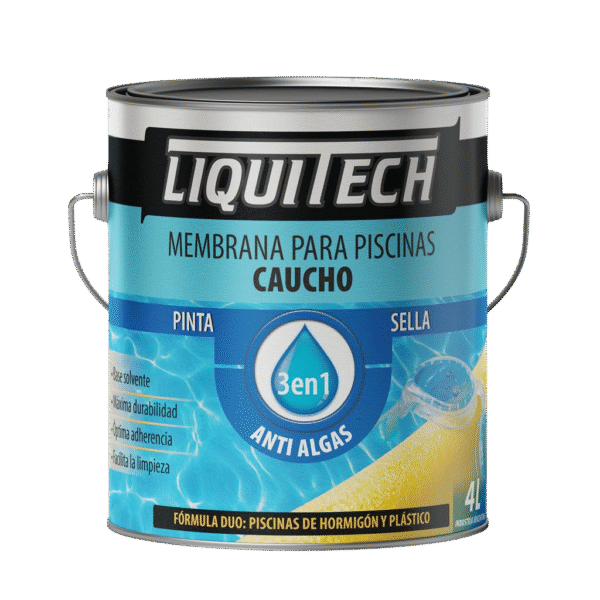 Membrana para piscinas Caucho base solvente