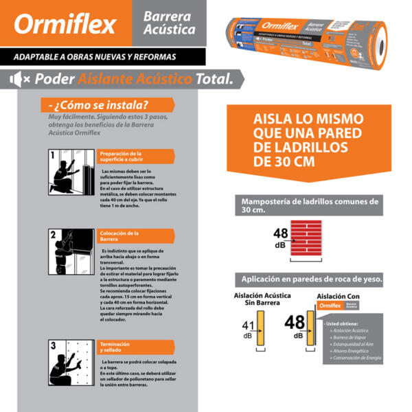 Ormiflex Barrera Acústica